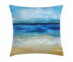 Tropical Sandy Beach Pillow Cover