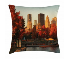 Old Port Montreal Morning Pillow Cover