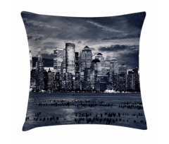 Dramatic View NYC Skyline Pillow Cover