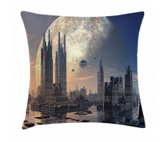 Spacecraft in Formation Pillow Cover