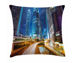 Fast Cars Hong Kong Urban Pillow Cover