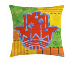Colorful Frame Tribal Pillow Cover