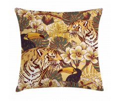 Tropical Bengal Toucan Pillow Cover