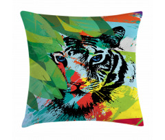 Abstract Bengal Tiger Pillow Cover