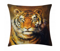 Oil Painting Style Animal Pillow Cover
