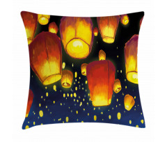 Floating Fanoos Chinese Pillow Cover