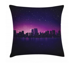 City Skyline Urban Life Pillow Cover