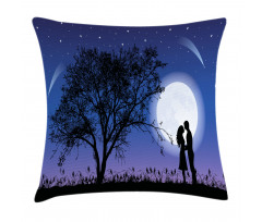 Romantic Man Woman Hug Pillow Cover