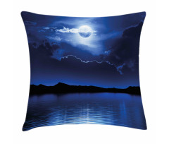 Fantasy Moon Calm Water Pillow Cover