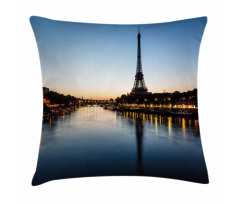 Eiffel Tower at Twilight Pillow Cover