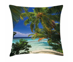 Maldives Palms Sky Pillow Cover