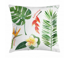 Tropical Flora Pillow Cover