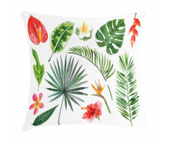 Heliconia Philodendron Pillow Cover