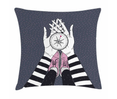 Search for Love Girl Pillow Cover