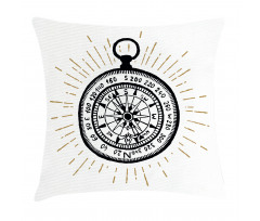 Vintage Sea Navigation Pillow Cover