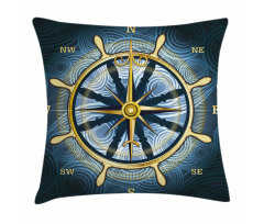 Yellow Navigation Pillow Cover