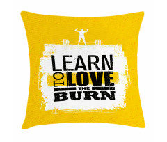 Love the Burn Grungy Pillow Cover