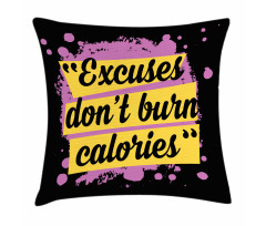 Gym Motivation Modern Pillow Cover