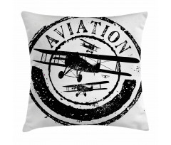 Aviation Retro Pillow Cover