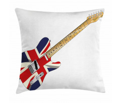 Electric Guitar Flag Pillow Cover