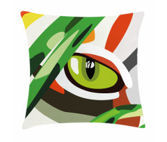 Wild Tiger Feline Cat Vivid Pillow Cover