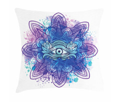 Third Eye Mandala Chakra Pillow Cover