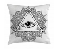 Vintage Tattoo Boho Occult Pillow Cover