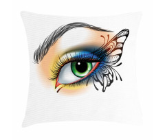 Fantasy Woman Make up Wing Pillow Cover