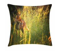 Vixen Mammal Summer Forest Pillow Cover