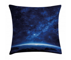 Earth View Cosmic Night Pillow Cover
