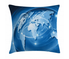 Global Commerce Network Pillow Cover