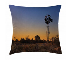 Sunset Rural Outdoors Pillow Cover