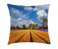 Rustic Holland Houses Pillow Cover