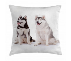 Furry Doggies Pillow Cover