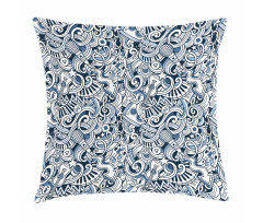 Music Doodle Art Pillow Cover