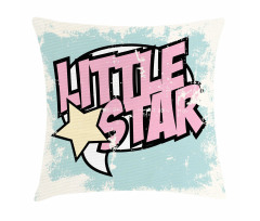 Grunge Retro Star Pillow Cover