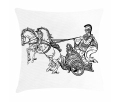 Warrior in a Chariot Pillow Cover