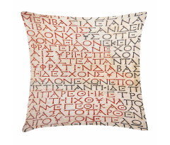 Old Latin Tombstone Pillow Cover