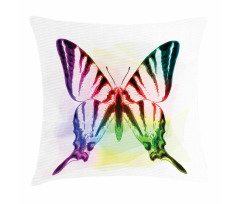 Butterfly Rainbow Pillow Cover