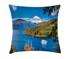 Lake Ashi in Japan Pillow Cover
