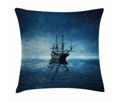 Night Sky Ocean Pillow Cover