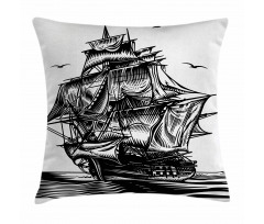Nautical Line Art Pillow Cover