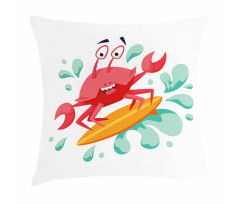 Caricature Crab Pillow Cover