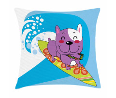 Cartoon Bulldog Pillow Cover