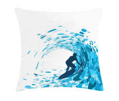 Huge Wave Athlete Pillow Cover