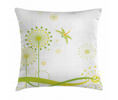 Spring Dandelion Art Pillow Cover