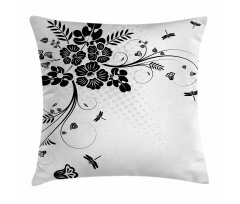 Fern Plants Floral Pillow Cover