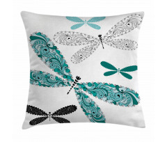 Ornate Damask Pillow Cover