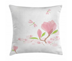 Soft Magnolia Leaves Pillow Cover