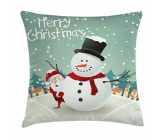 Xmas Winter Theme Pillow Cover